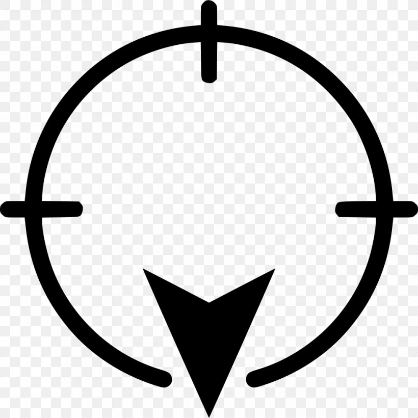 Reticle Telescopic Sight, PNG, 980x980px, Reticle, Black And White, Firearm, Heart, Icon Design Download Free