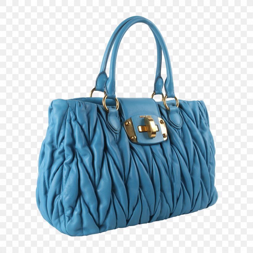 Tote Bag Handbag Leather Blue, PNG, 1000x1000px, Tote Bag, Aqua, Azure, Bag, Blue Download Free