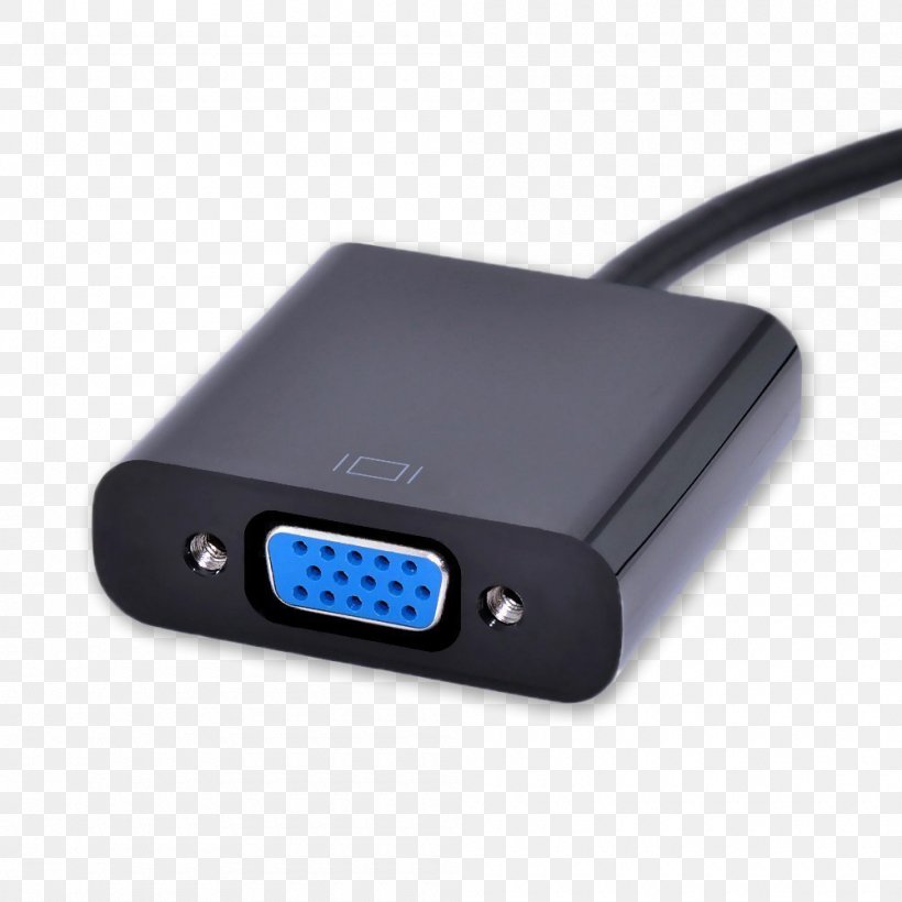 Laptop VGA Connector HDMI Adapter 1080p, PNG, 1000x1000px, Laptop, Ac Adapter, Adapter, Android, Cable Download Free