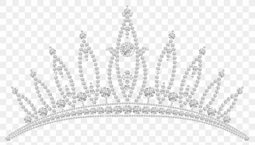 Tiara Crown Clip Art, PNG, 5429x3109px, Tiara, Black And White, Brooch, Clothing Accessories, Crown Download Free