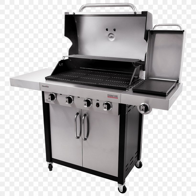 Barbecue Char-Broil Signature 4 Burner Gas Grill Char-Broil Commercial Series 463276016 Grilling, PNG, 1000x1000px, Barbecue, Charbroil, Cooking, Gasgrill, Grilling Download Free
