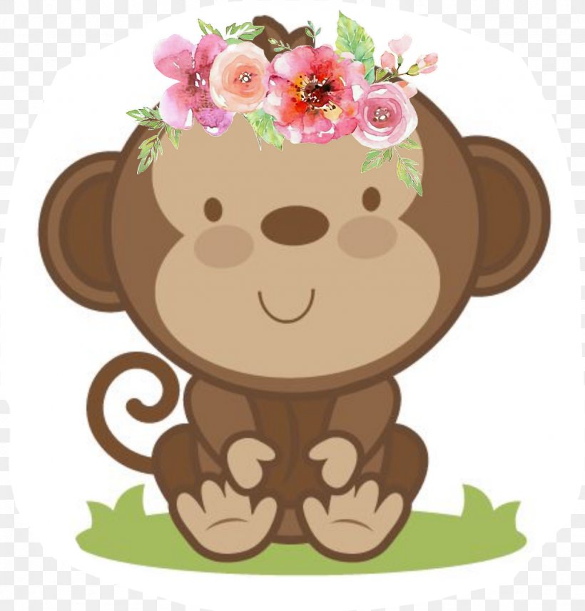 Clip Art Monkey Infant Image Child, PNG, 1024x1069px, Watercolor, Cartoon, Flower, Frame, Heart Download Free