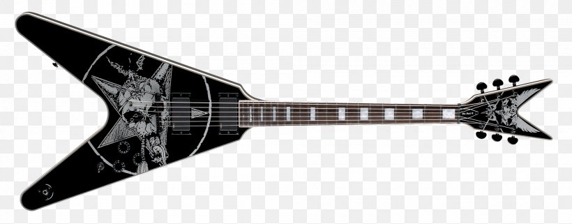 Dean Guitars Electric Guitar Musical Instruments Dean ML, PNG, 2000x783px, Dean Guitars, Acoustic Electric Guitar, Acoustic Guitar, Bass Guitar, Black And White Download Free