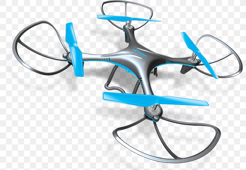 Helicopter Rotor Quadcopter Airplane Unmanned Aerial Vehicle, PNG, 800x565px, Helicopter Rotor, Aircraft, Airplane, Bicycle, Blue Download Free