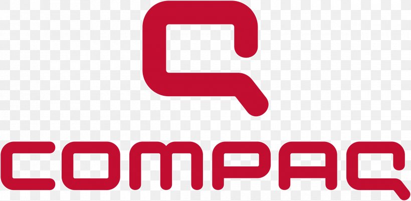 Logo Laptop Compaq Brand Font, PNG, 2400x1174px, Logo, Area, Brand, Company, Compaq Download Free