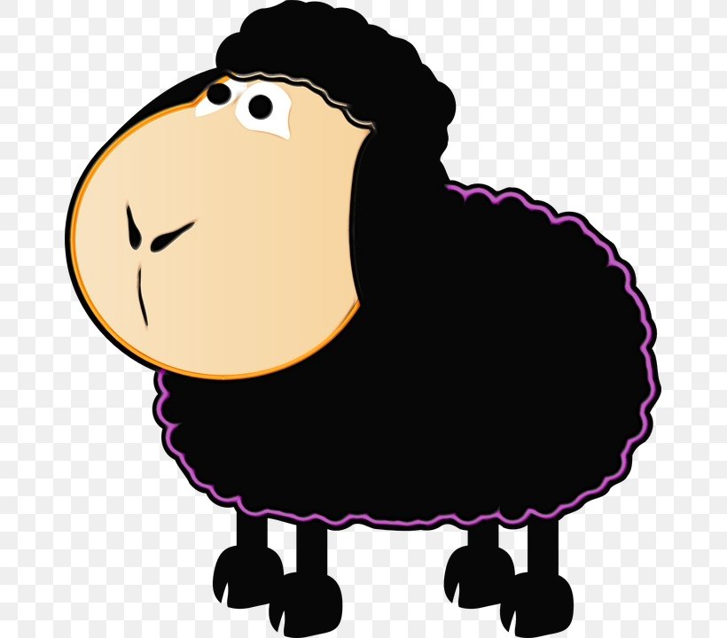 Sheep Cartoon, PNG, 673x720px, Watercolor, Baa Baa Black Sheep, Black, Black Sheep, Blog Download Free