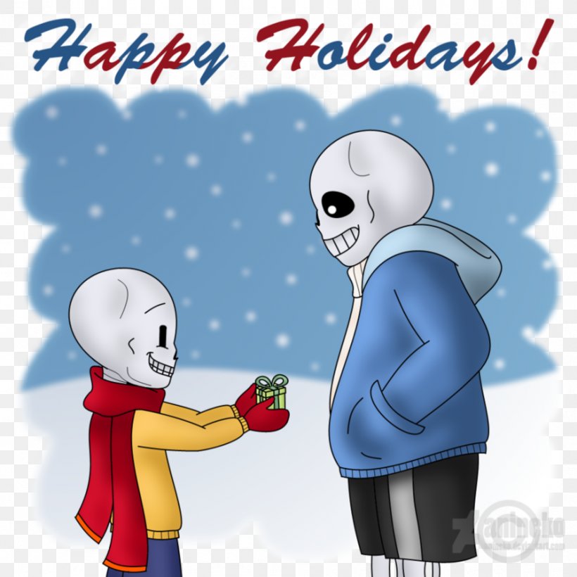 Undertale Christmas Happiness Valentine's Day Holiday, PNG, 894x894px, Watercolor, Cartoon, Flower, Frame, Heart Download Free