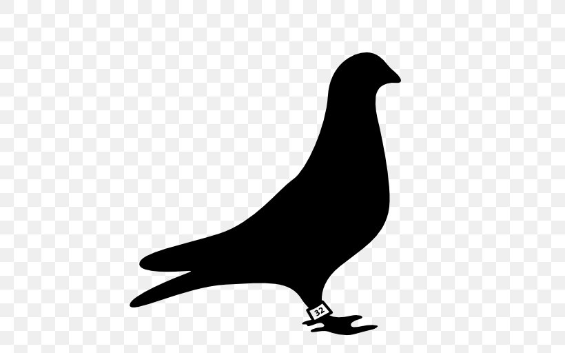 Columbidae Silhouette Icon Design, PNG, 512x512px, Columbidae, Beak, Bird, Black And White, Dulquer Salmaan Download Free