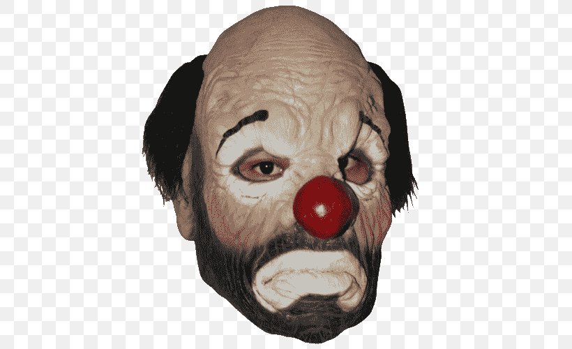 Evil Clown Mask Costume Pierrot, PNG, 500x500px, Clown, Adult, Blindfold, Circus, Clothing Download Free