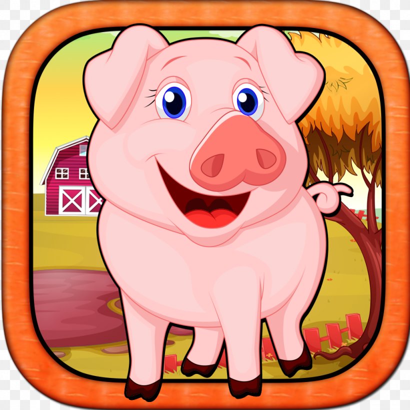 Pig Pink M Snout Clip Art, PNG, 1024x1024px, Watercolor, Cartoon, Flower, Frame, Heart Download Free