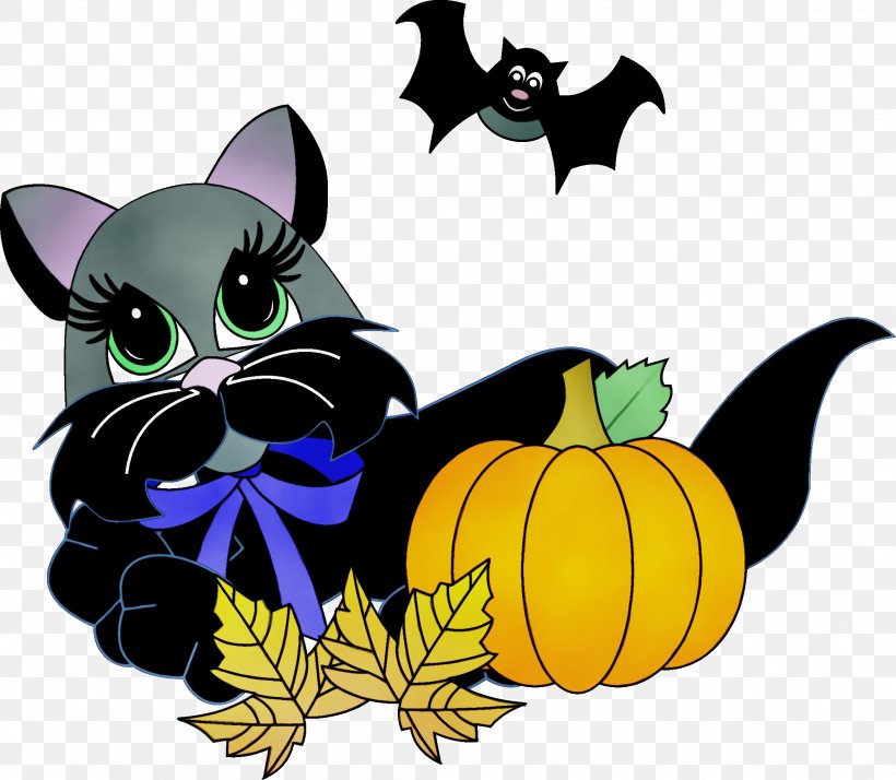 Pumpkin, PNG, 2113x1840px, Watercolor, Bat, Black Cat, Calabaza, Cartoon Download Free