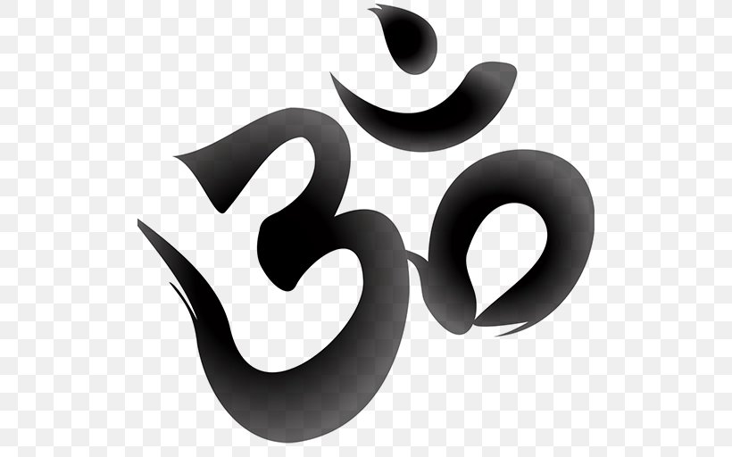Symbol Om Yoga Meaning Namaste, PNG, 512x512px, Symbol, Bedeutung, Black And White, Brand, Hinduism Download Free