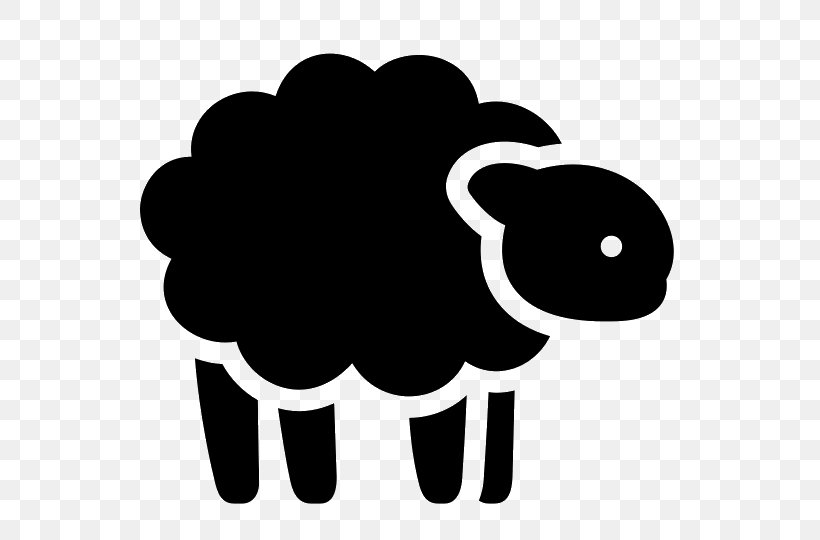 Sheep Download Clip Art, PNG, 540x540px, Sheep, Black, Black And White, Black Sheep, Computer Font Download Free