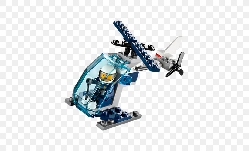 Lego City Lego Minifigure The Lego Group Police Aviation, PNG, 500x500px, Lego City, Bag, Hardware, Helicopter, Helicopter Rotor Download Free