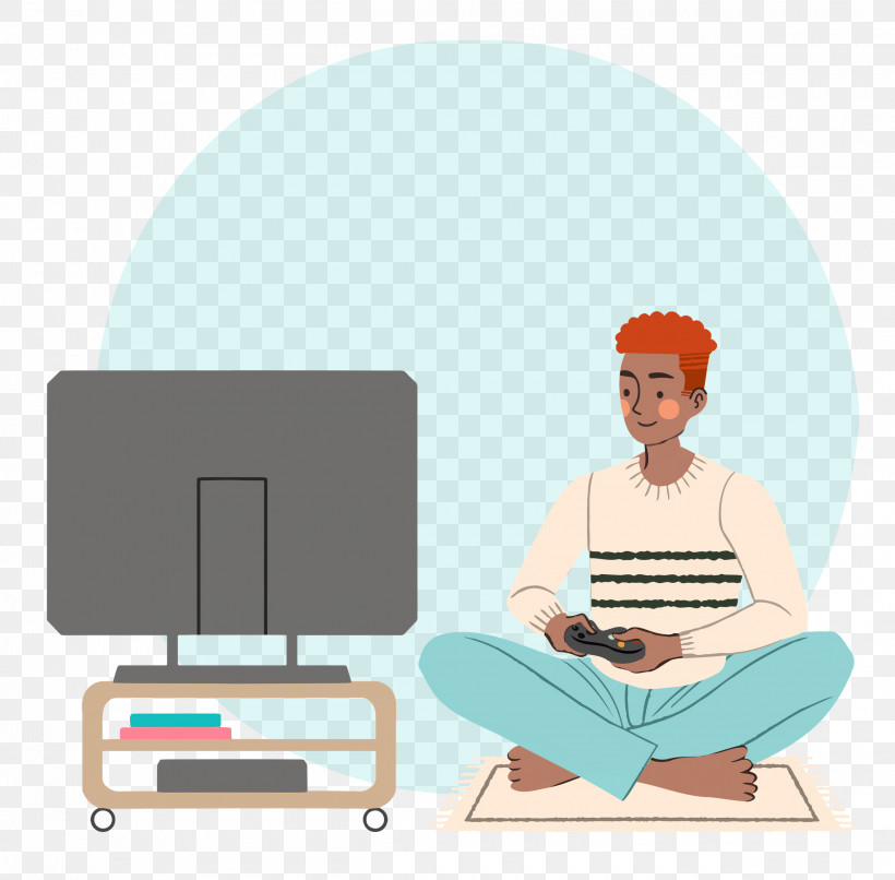 Playing Video Games Game Time, PNG, 2500x2458px, Playing Video Games, Behavior, Cartoon, Furniture, Game Time Download Free