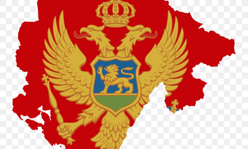 Flag Of Montenegro Coat Of Arms Of Montenegro Symbol Serbia, PNG, 740x493px, Montenegro, Coat Of Arms Of Montenegro, Crest, Fictional Character, Flag Download Free