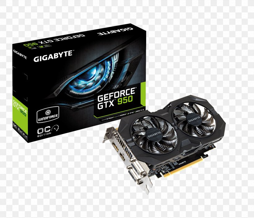 Graphics Cards & Video Adapters NVIDIA GeForce GTX 950 GDDR5 SDRAM 英伟达精视GTX, PNG, 1750x1500px, Graphics Cards Video Adapters, Cable, Computer Component, Computer Cooling, Computer Hardware Download Free