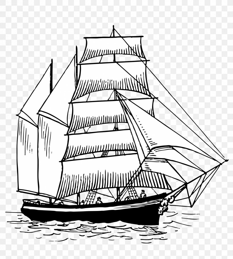 Clip Art Sailing Ship Sailboat, PNG, 1727x1920px, Sailing Ship, Artwork, Baltimore Clipper, Barque, Barquentine Download Free