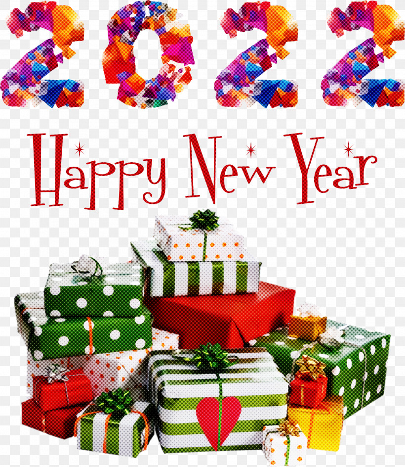 Happy New Year 2022 2022 New Year 2022, PNG, 2604x3000px, Gift, Birthday, Christmas Day, Idea, Painting Download Free