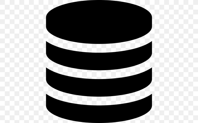 Database, PNG, 512x512px, Database, Black, Black And White, Computer Network, Data Download Free