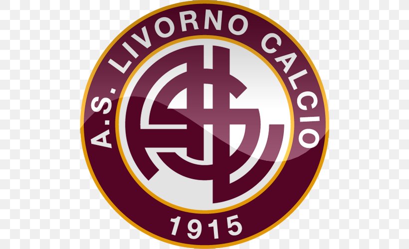 A.S. Livorno Calcio Football Serie A SPES Livorno, PNG, 500x500px, As Livorno Calcio, Area, Badge, Brand, Casertana Fc Download Free