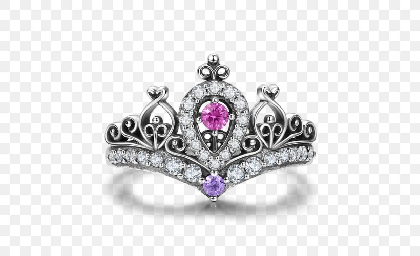 Ring Princess Jewellery Tiara Silver, PNG, 500x500px, Ring, Amethyst, Bling Bling, Body Jewellery, Body Jewelry Download Free