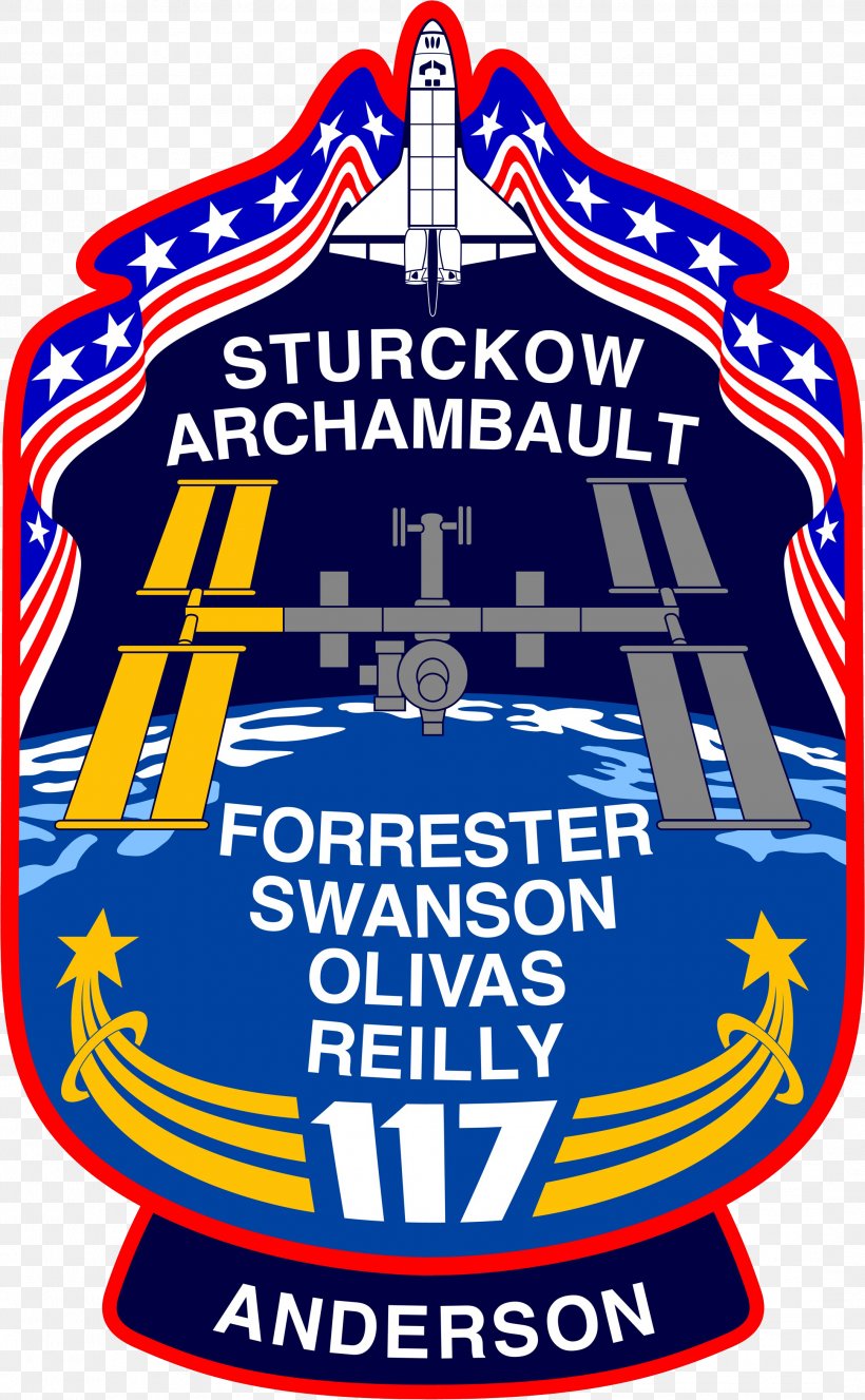 STS-117 Space Shuttle Program International Space Station Expedition 15 STS-116, PNG, 2163x3502px, Sts117, Area, Blue, Brand, Clayton Anderson Download Free