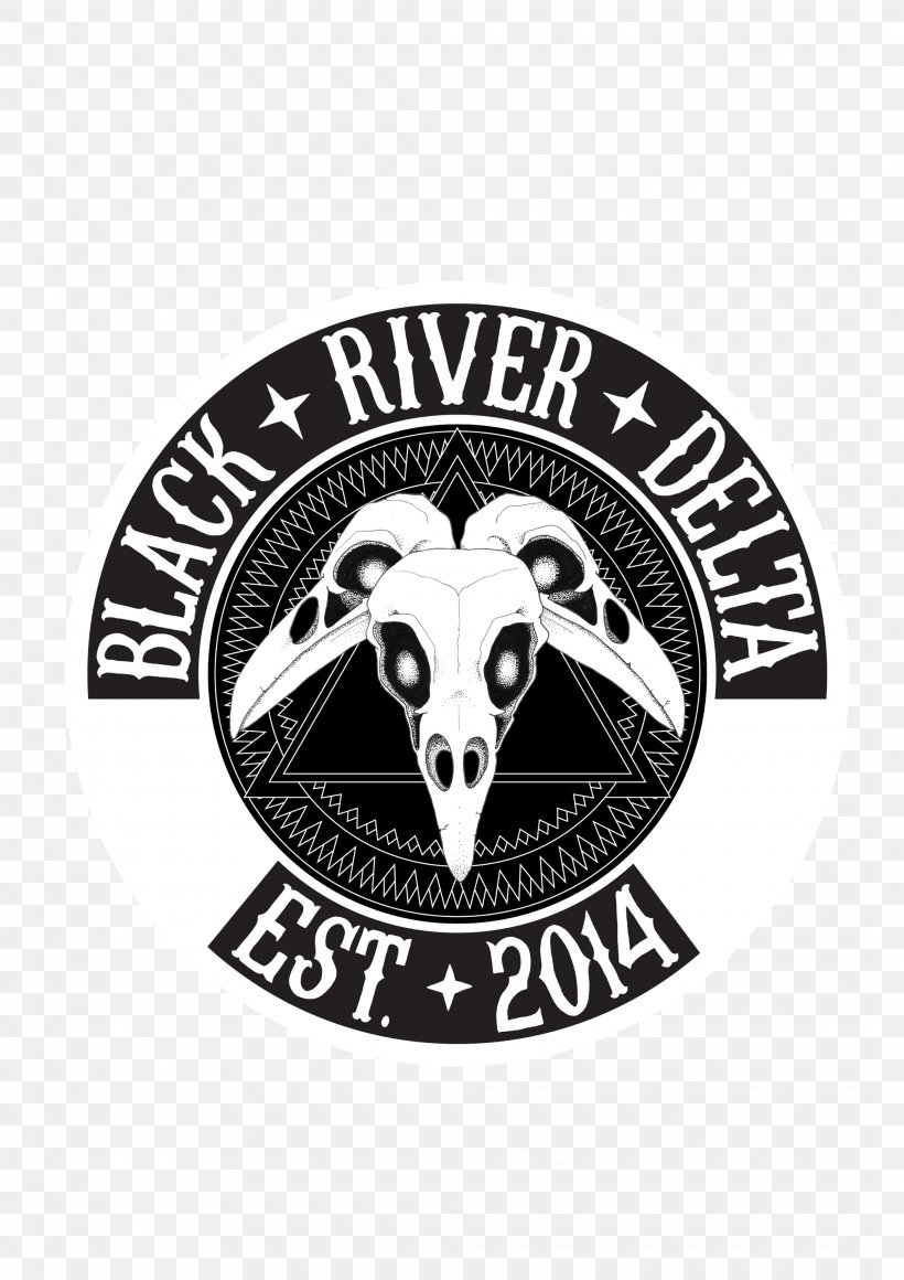 Black River Delta Vol. II Devil On The Loose Gun For You, PNG, 2120x3000px, 2018, Black River, Badge, Black And White, Blues Download Free