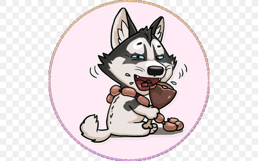 Siberian Husky Puppy Dog Breed Sticker Clip Art, PNG, 512x512px, Siberian Husky, Animal, Art, Breed, Carnivoran Download Free