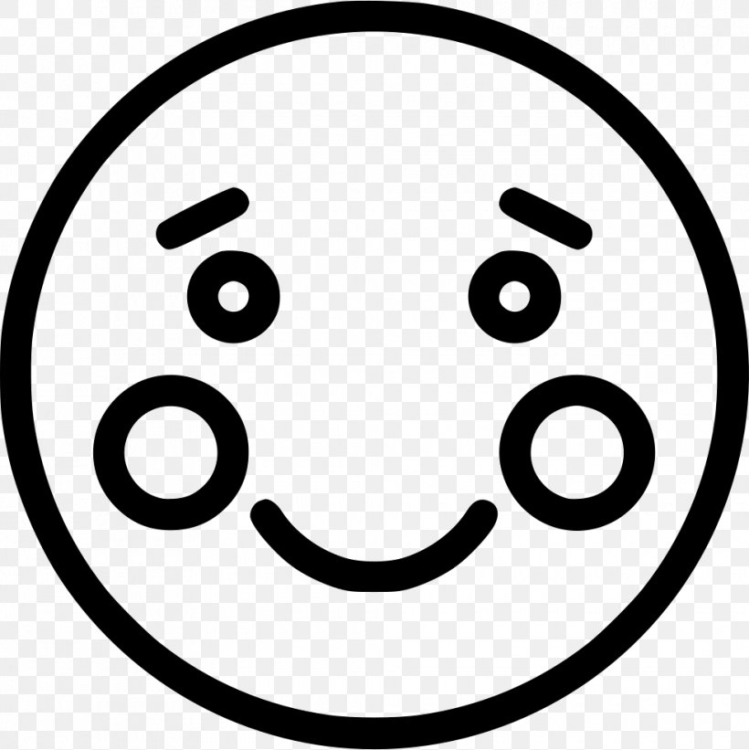 Smiley Emoticon Face Clip Art, PNG, 980x982px, Smiley, Area, Black And White, Emoji, Emoticon Download Free