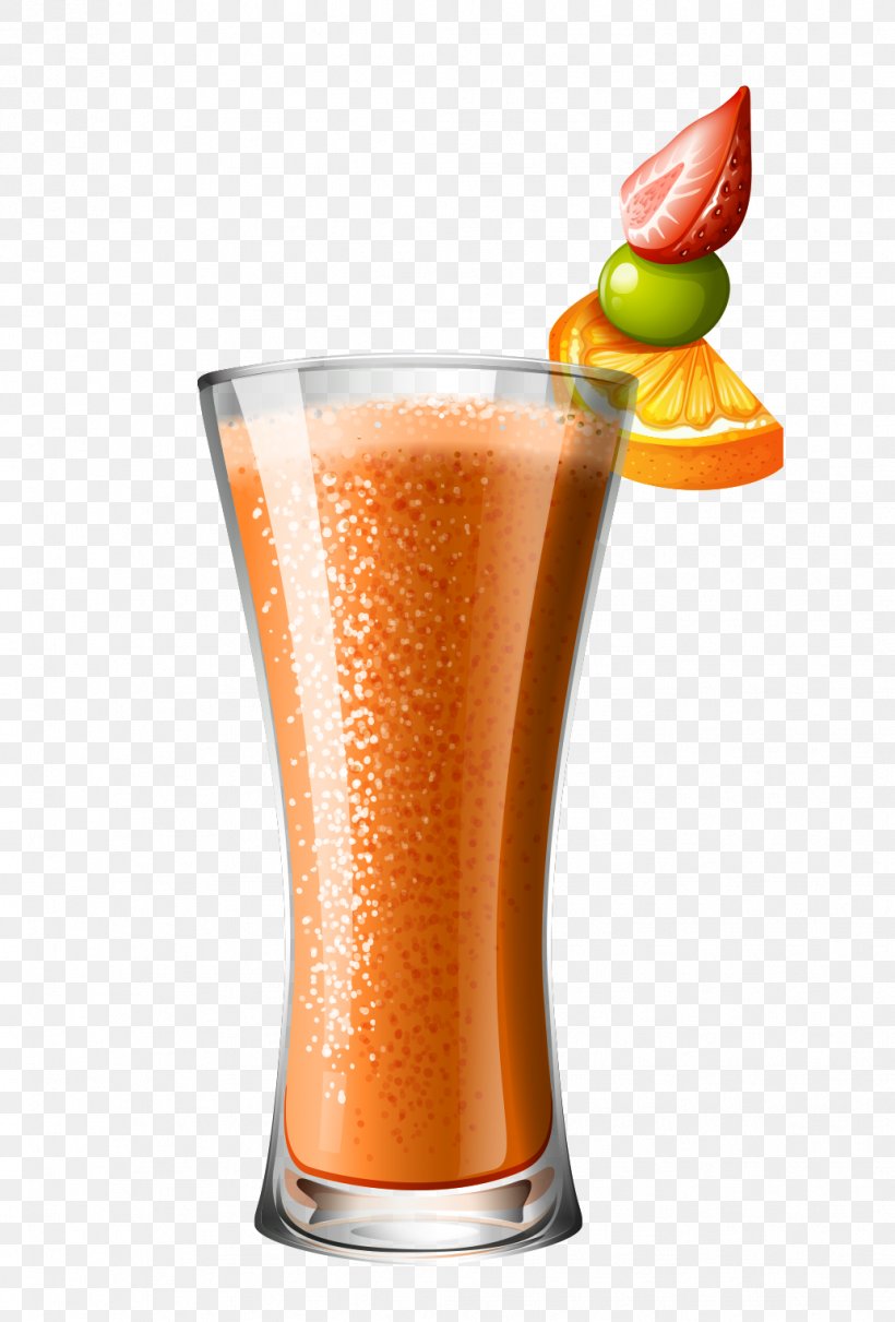 Smoothie Orange Juice Non-alcoholic Mixed Drink, PNG, 1033x1526px, Smoothie, Cocktail Garnish, Drawing, Drink, Glass Download Free