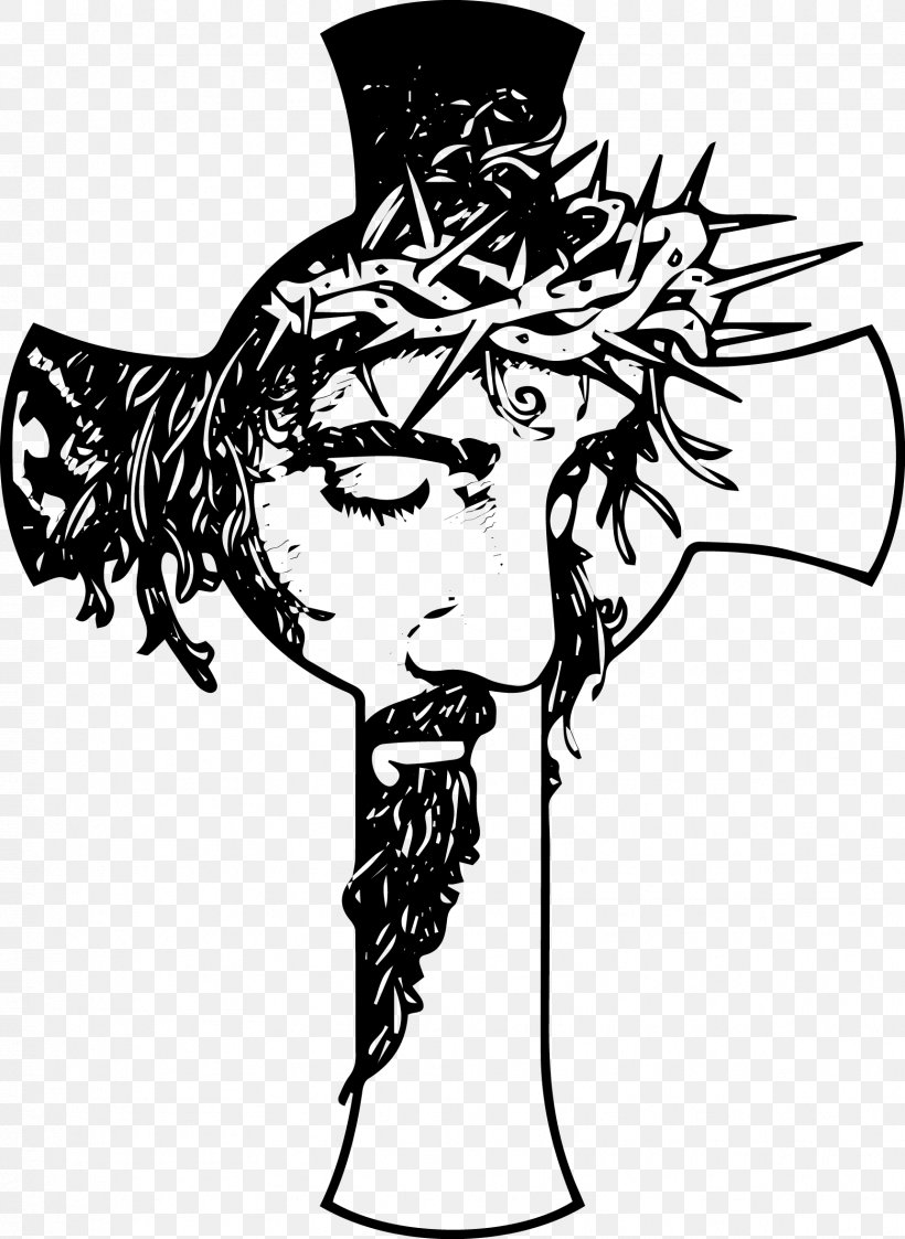 Christian Cross Christianity Crucifix Clip Art, PNG, 1721x2359px, Christian Cross, Art, Artwork, Black And White, Christian Art Download Free