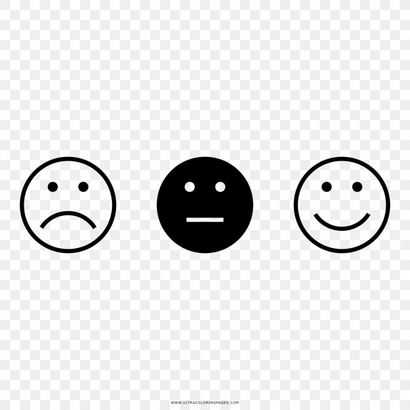 Smiley Rating Scale Emoji, PNG, 1000x1000px, Smiley, Black And White, Drawing, Emoji, Emoticon Download Free