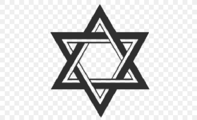 Star Of David Judaism Jewish Symbolism Jewish People, PNG, 500x500px, Star Of David, Antisemitism, Area, Bible, Black Download Free