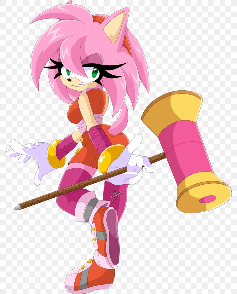 Sonic Mega Collection DeviantArt Amy Rose Sonic Boom, PNG, 785x1018px, Watercolor, Cartoon, Flower, Frame, Heart Download Free