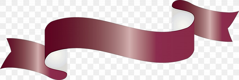 Ribbon S Ribbon, PNG, 3527x1191px, Ribbon, Magenta, Material Property, Pink, Purple Download Free