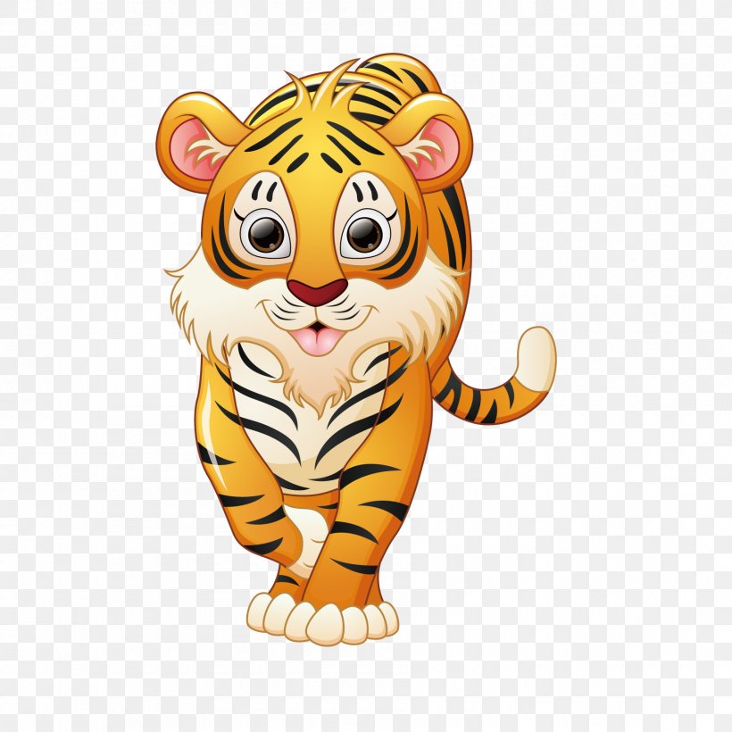 Tiger Cartoon Royalty-free Illustration, PNG, 1800x1800px, Tiger, Animal, Art, Big Cats, Carnivoran Download Free