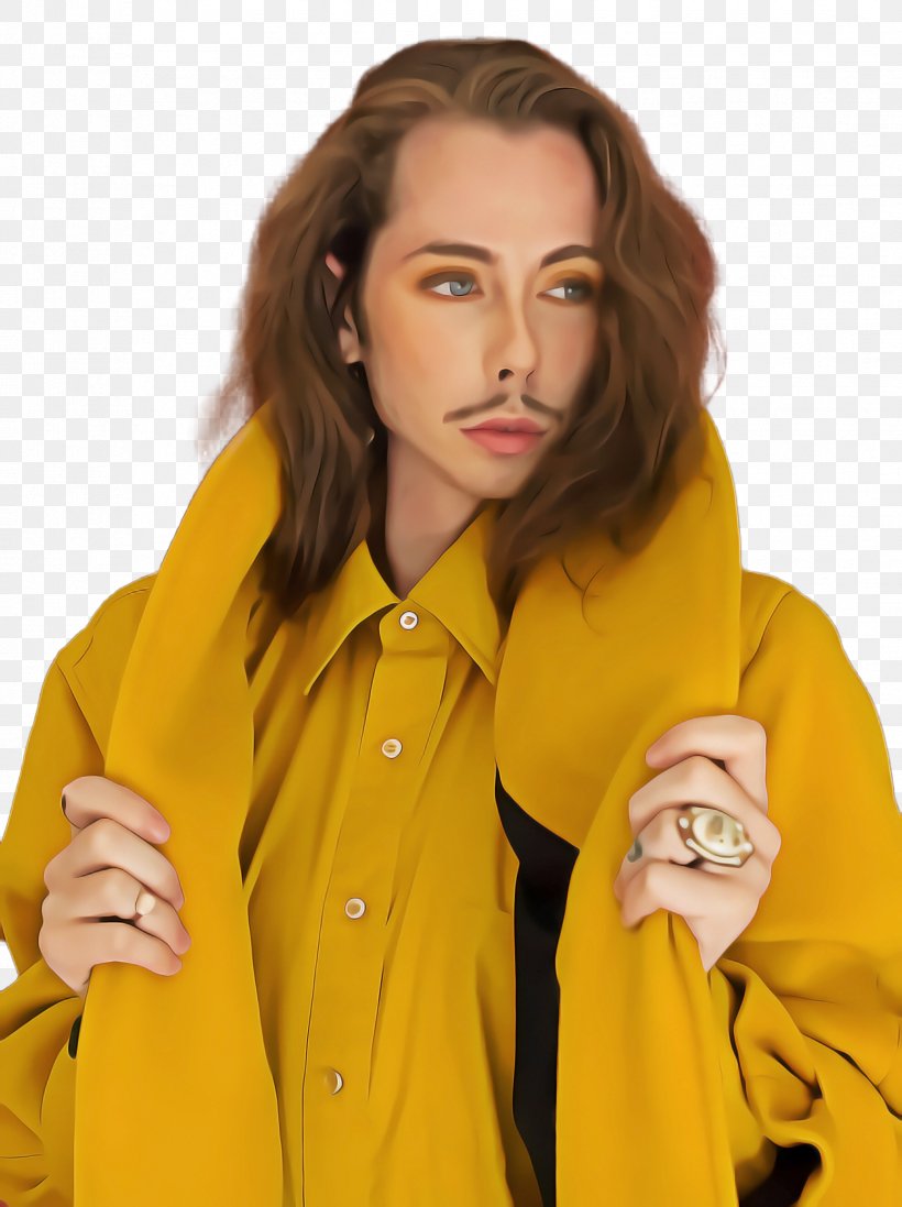 Yellow Clothing Outerwear Raincoat Jacket, PNG, 1728x2312px, Yellow, Clothing, Coat, Gesture, Hood Download Free