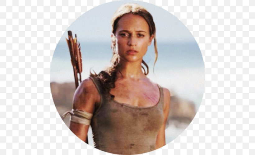 Rise Of The Tomb Raider Alicia Vikander Lara Croft Film, PNG, 500x500px, Watercolor, Cartoon, Flower, Frame, Heart Download Free