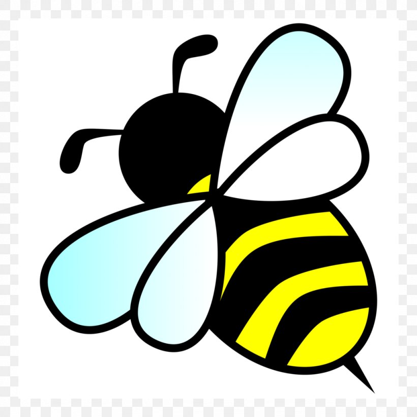 Bee Hornet Clip Art, PNG, 1024x1024px, Bee, Area, Artwork, Black And White, Bumblebee Download Free