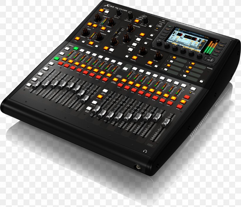 Microphone BEHRINGER X32 PRODUCER Audio Mixers Digital Mixing Console, PNG, 2000x1724px, Watercolor, Cartoon, Flower, Frame, Heart Download Free