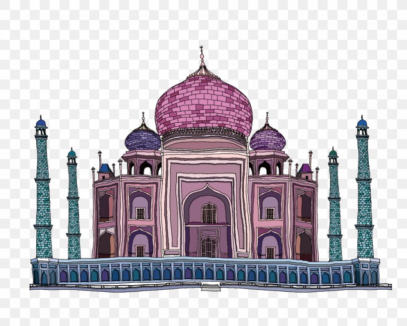 Taj Mahal Euclidean Vector, PNG, 1000x800px, Taj Mahal, Arch, Architectural Engineering, Architecture, Basilica Download Free
