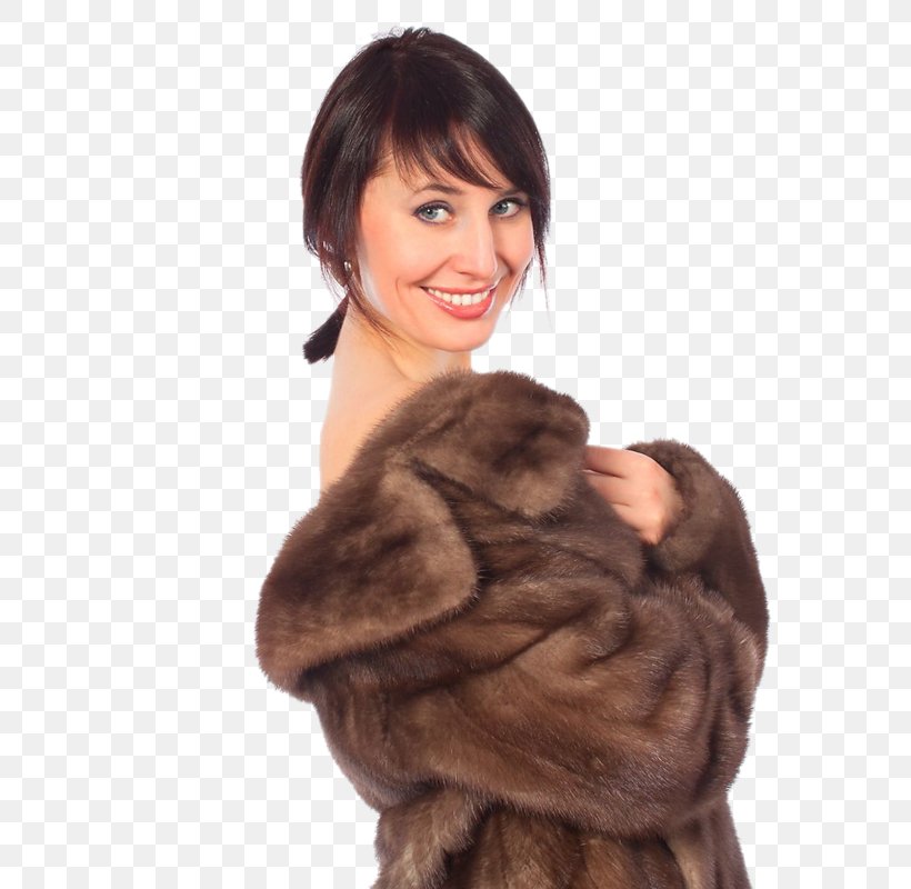 Fur Clothing Stock Photography Coat Woman, PNG, 604x800px, Fur, Brown Hair, Clothing, Coat, Dress Download Free