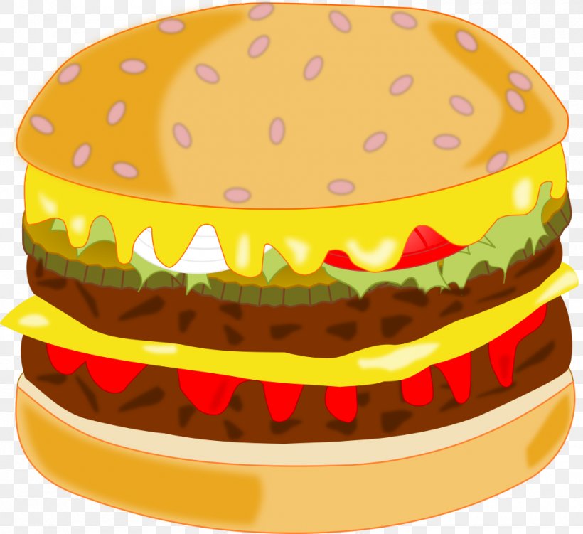 Hamburger Cheeseburger Fast Food Clip Art, PNG, 1000x917px, Hamburger, Cheese, Cheese Sandwich, Cheeseburger, Fast Food Download Free