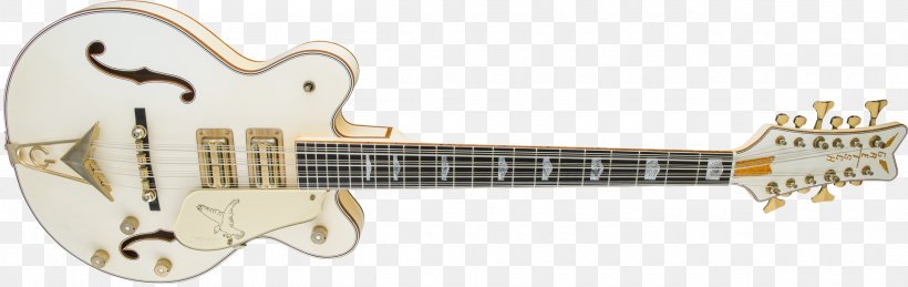 Acoustic-electric Guitar Twelve-string Guitar Gretsch White Falcon Twelve-string Bass, PNG, 2400x760px, Electric Guitar, Acoustic Electric Guitar, Acoustic Guitar, Acousticelectric Guitar, Bass Download Free