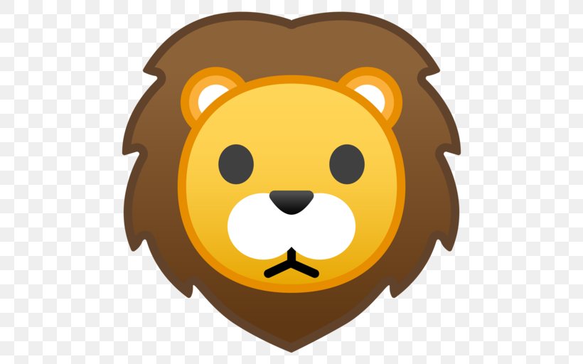 Emoji Lion Clip Art, PNG, 512x512px, Emoji, Art Emoji, Bear, Big Cats, Carnivoran Download Free