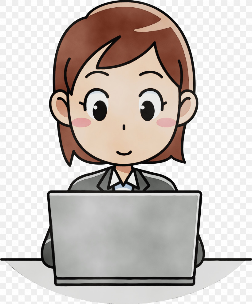 Icon Avatar User Computer Cartoon, PNG, 1979x2385px, Watercolor, Avatar, Cartoon, Computer, Laptop Download Free