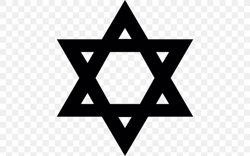 Jewish Symbolism Judaism Religious Symbol Star Of David, PNG, 512x512px, Jewish Symbolism, Area, Black And White, Brand, Christian Symbolism Download Free