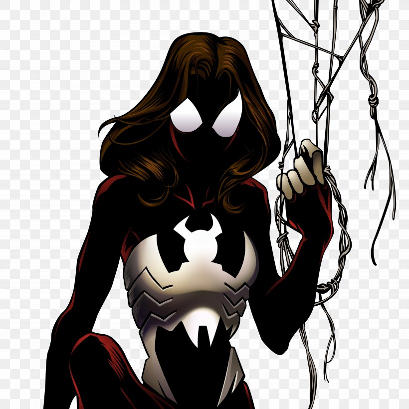 Spider-Man Black Widow Spider-Verse Spider-Woman (Jessica Drew) Ultimate Marvel, PNG, 5000x5000px, Spiderman, Ben Reilly, Black Hair, Black Widow, Female Download Free