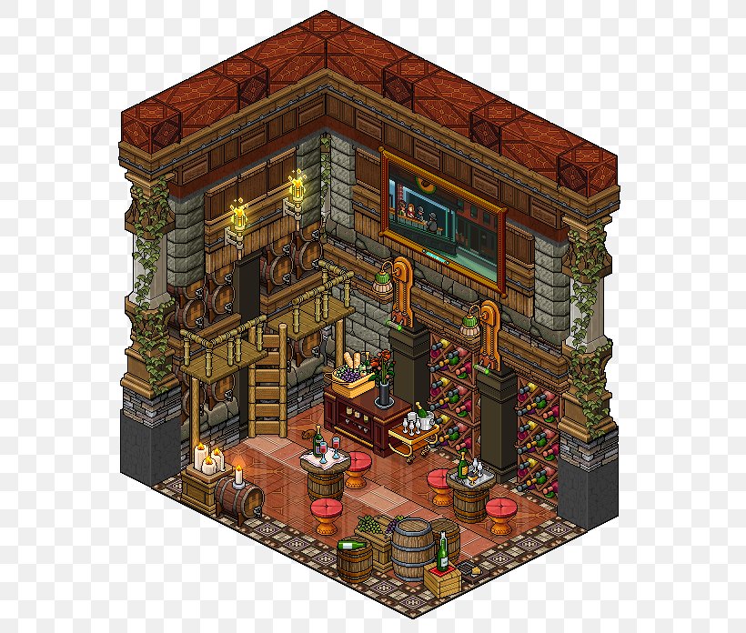 Habbo Building Bedroom Game, PNG, 592x696px, Habbo, Apartment, Bar, Bedroom, Building Download Free